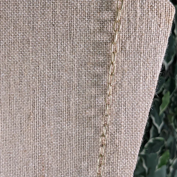 5/$18 Gem Stone Chain Gold Colored Metal Necklace - Picture 5 of 8